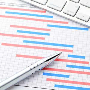 Project management with gantt chart